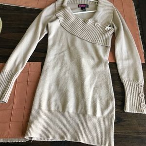 Tan sweater dress